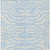 10' X 14' Sky Blue And Ivory Animal Print Washable Indoor Outdoor Area Rug