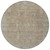 8' Tan Gray And Brown Round Oriental Washable Indoor Outdoor Area Rug