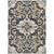 8' X 10' Charcoal And Taupe Damask Washable Indoor Outdoor Area Rug