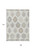 9' X 12' Ivory Khaki And Gray Southwestern Washable Indoor Outdoor Area Rug