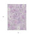 10' X 14' Lavender Purple And Lilac Floral Washable Indoor Outdoor Area Rug - Lavender, Purple, Lilac
