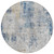 8' Denim Blue And Sky Blue Round Abstract Washable Indoor Outdoor Area Rug Transitional Style - Denim Blue, Sky Blue Color
