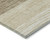 9' X 12' Beige Brown And Taupe Striped Washable Indoor Outdoor Area Rug