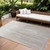 9' X 12' Ivory And Brown Abstract Washable Indoor Outdoor Area Rug - Ivory, Brown