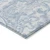 8' X 10' Sky Blue Denim Blue And Ivory Paisley Washable Indoor Outdoor Area Rug