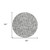 8' Gray And Charcoal Round Abstract Washable Indoor Outdoor Area Rug Transitional Style - Gray, Charcoal Color