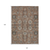 10' X 14' Brown Gray And Charcoal Oriental Washable Indoor Outdoor Area Rug