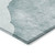 8' X 10' Ivory Teal and Gray Abstract Washable Non Skid Indoor Outdoor Area Rug