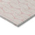 9' X 12' Pink And Gray Ogee Washable Indoor Outdoor Area Rug