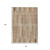 8' X 10' Terra Cotta And Beige Striped Washable Indoor Outdoor Area Rug