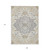 9' X 12' Beige Ivory And Gray Oriental Washable Indoor Outdoor Area Rug