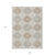 9' X 12' Ivory And Brown Floral Washable Indoor Outdoor Area Rug