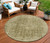 8' Brown And Beige Round Abstract Washable Indoor Outdoor Area Rug - Brown, Beige