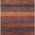 8' X 10' Orange Copper And Purple Striped Washable Indoor Outdoor Area Rug