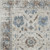 10' X 14' Beige And Blue Floral Washable Indoor Outdoor Area Rug