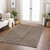 8' X 10' Brown And Ivory Geometric Washable Indoor Outdoor Area Rug Transitional Style - Brown, Ivory Color