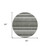 8' Gray Charcoal And Ivory Round Striped Washable Indoor Outdoor Area Rug