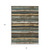 8' X 10' Brown Beige And Green Striped Washable Indoor Outdoor Area Rug