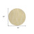 8' Round Gold and White Round Geometric Washable Non Skid Indoor Outdoor Area Rug