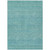 8' X 10' Aqua And Teal Blue Striped Washable Indoor Outdoor Area Rug