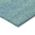 8' X 10' Aqua And Teal Blue Striped Washable Indoor Outdoor Area Rug