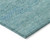 8' X 10' Aqua And Teal Blue Striped Washable Indoor Outdoor Area Rug