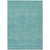 8' X 10' Aqua And Teal Blue Striped Washable Indoor Outdoor Area Rug