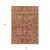 8' X 10' Orange Copper And Terra Cotta Oriental Washable Indoor Outdoor Area Rug