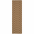 2' X 8' Tan Geometric Stain Resistant Indoor Outdoor Area Rug