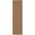 2' X 8' Tan Geometric Stain Resistant Indoor Outdoor Area Rug