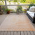 9' X 12' Orange And Silver Abstract Washable Indoor Outdoor Area Rug