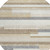 8' Ivory Beige And Taupe Round Striped Washable Indoor Outdoor Area Rug - 880016634327