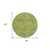8' Yellow And Blue Round Abstract Washable Indoor Outdoor Area Rug