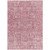 9' X 12' Pink Blush And Charcoal Floral Washable Indoor Outdoor Area Rug