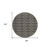 8' Black And Beige Round Geometric Washable Indoor Outdoor Area Rug