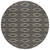 8' Black And Beige Round Geometric Washable Indoor Outdoor Area Rug - Black, Beige