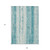 9' X 12' Teal Blue And Ivory Striped Washable Indoor Outdoor Area Rug Transitional Style - Teal Blue, Ivory Color
