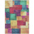 10' X 14' Gold Navy Blue And Purple Geometric Washable Indoor Outdoor Area Rug