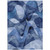 9' X 12' Navy Blue Abstract Washable Non Skid Indoor Outdoor Area Rug - Navy Blue