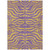 10' X 14' Purple And Copper Animal Print Washable Indoor Outdoor Area Rug