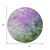 8' Purple Olive Green And Silver Round Abstract Washable Indoor Outdoor Area Rug