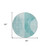 8' Teal Blue And Aqua Round Geometric Washable Indoor Outdoor Area Rug