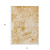 10' X 14' Cream and Gold Abstract Washable Non Skid Indoor Outdoor Area Rug