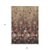 9' X 12' Taupe Brown And Pink Floral Washable Indoor Outdoor Area Rug
