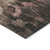 9' X 12' Taupe Brown And Pink Floral Washable Indoor Outdoor Area Rug