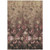 9' X 12' Taupe Brown And Pink Floral Washable Indoor Outdoor Area Rug