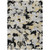 10' X 14' Black Gray And Light Brown Floral Washable Indoor Outdoor Area Rug