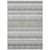 10' X 14' Ivory Gray And Taupe Striped Washable Indoor Outdoor Area Rug