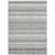 10' X 14' Ivory Gray And Taupe Striped Washable Indoor Outdoor Area Rug