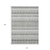 10' X 14' Ivory Gray And Taupe Striped Washable Indoor Outdoor Area Rug
